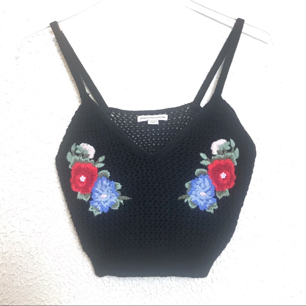 AE | Crochet Crop Tank Top